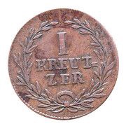 1 Kreuzer - Charles II Louis Frederick reverse image