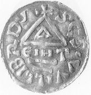 Denier - Henri II Eichstatt, Germany, 985-995 reverse image