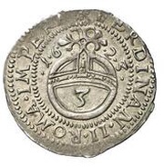 3 Kreuzers - Maximilian I, Germany, 1623 reverse image