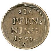 1 Pfenning - Charles Theodor, Germany, 1793-1794 reverse image