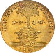 1 Goldgulden - Maximilian IV Joseph of Bayern reverse image