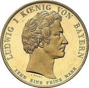 1 Conventionsthaler - Louis I Geschichtstaler; Prince Otto - Pattern obverse image