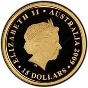 15 Dollars - Elizabeth II 4th Portrait - Koala - Gold Bullion Coin obverse image
