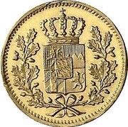 1 Heller - Louis I / Maximilian II Gold pattern strike obverse image