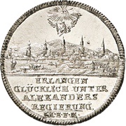 20 Kreuzers - Christian Frederick Charles Alexander Neustadt-Erlangen obverse image