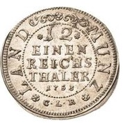 1⁄12 Thaler - Frederick, Germany, 1747-1759 reverse image