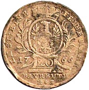 20 Kreuzers - Frederick Christian, Germany, 1765-1768 reverse image