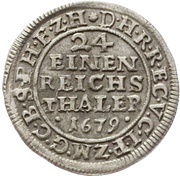1⁄24 Thaler - Frederick William, Germany, 1679 reverse image