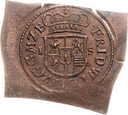 1⁄12 Thaler - Frederick William Klippe; Copper pattern strike obverse image