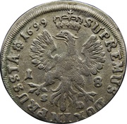 18 Groschen - Frederick III, Germany, 1698-1700 reverse image