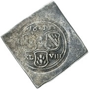 48 Klippe Kreuzer Siege coinage obverse image