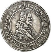 2 Thalers - John Frederick of Holstein-Gottorp obverse image