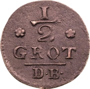 ½ Groten, Germany, 1789 reverse image