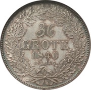 36 Grote, Germany, 1840-1859 reverse image
