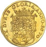 10 Ducats - John Frederick, Germany, 1670 reverse image