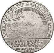 1 Thaler - George II August Regenbogen - Ausbeute, Germany, 1745-1752 reverse image