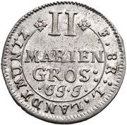 2 Mariengroschen - George II William, Germany, 1687-1703 reverse image