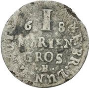 1 Mariengroschen - Rudolph August, Germany, 1684 reverse image