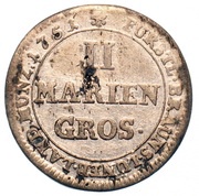 2 Mariengroschen - Charles I, Germany, 1747-1759 reverse image