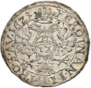 12 Kreuzer - Frederick Ulrich Kipper, Germany, 1621 reverse image