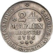 24 Mariengroschen - Charles William Ferdinand obverse image