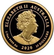 25 Dollars - Elizabeth II 6th Portrait - 75 Years End of WWII - Gold Proof obverse image