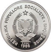 50 Lekë Locomotives; Essai obverse image