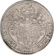 2 Thalers - August Löser, Germany, 1655-1664 reverse image