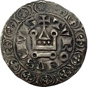1 Turnose - John I, Germany, 1347-1368 reverse image