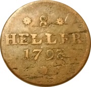 8 Heller, Germany, 1793 reverse image