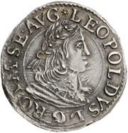 1⁄16 Reichsthaler, Germany, 1670-1671 reverse image