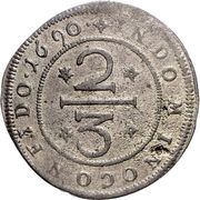 ⅔ Thaler - Christoph of Bellinghausen, Germany, 1690 reverse image