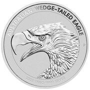 30 Dollars - Elizabeth II 6th Portrait - Australian Wedge-Tailed Eagle - Silver Bullion Coin, Australia, 2022 reverse image