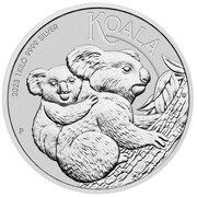 30 Dollars In the name of Elizabeth II; 6th Portrait - Koala - Bullion Coin, Australia, 2023 reverse image