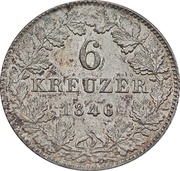 6 Kreuzer reverse image