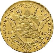 1 Ducat - Clemens Wenzeslaus of Sachsen, Germany, 1765 reverse image