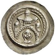 Denier Bracteate - Adelheid III of Sachsen obverse image