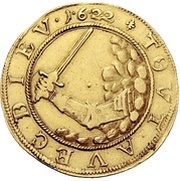 1 Ducat - Christian, Bischof of Halberstadt Pfaffenfeinddukat, Germany, 1622 reverse image