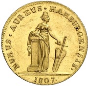 1 Ducat, Germany, 1807 reverse image