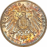 2 Mark, Germany, 1892-1914 reverse image