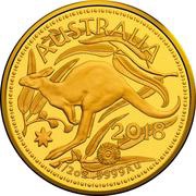 50 Dollars - Elizabeth II 4th Portrait - Gold Bullion Coin, Australia, 2016-2020 reverse image