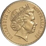 100 Dollars - Elizabeth II 4th Portrait - Desert Pea - Gold Bullion Coin obverse image