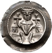 Denier Bracteate - Conrad II and Henry I obverse image