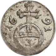 3 Pfennig - Jobst Edmund of Brabeck, Germany, 1690-1691 reverse image