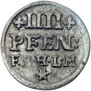 4 Pfennig - Jobst Edmund of Brabeck, Germany, 1691-1692 reverse image
