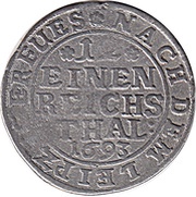 1⁄12 Thaler - Jobst Edmund of Brabeck, Germany, 1693 reverse image