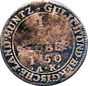 ¼ Stuber - Charles Theodor, Germany, 1750-1753 reverse image