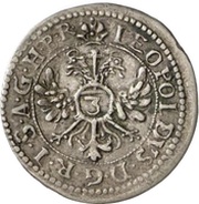 3 Kreuzer, Germany, 1680 reverse image