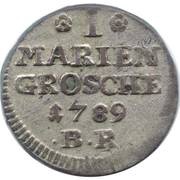 1 Mariengroschen - Frederick William Leopold, Germany, 1789 reverse image