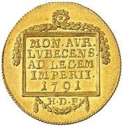 1 Ducat, Germany, 1791-1792 reverse image